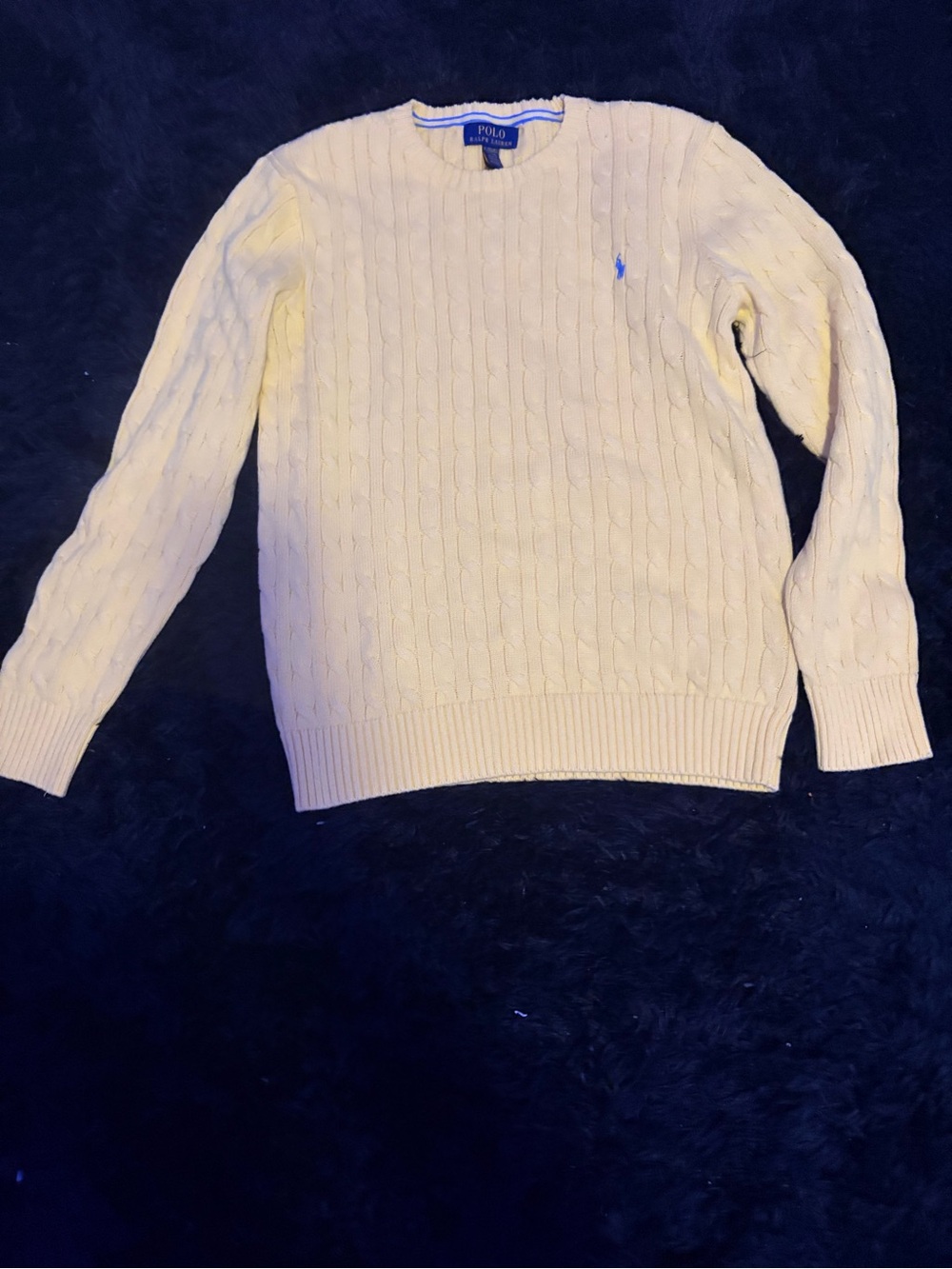 Polo by Ralph Lauren Women's Cream Cable-Knit Sweater